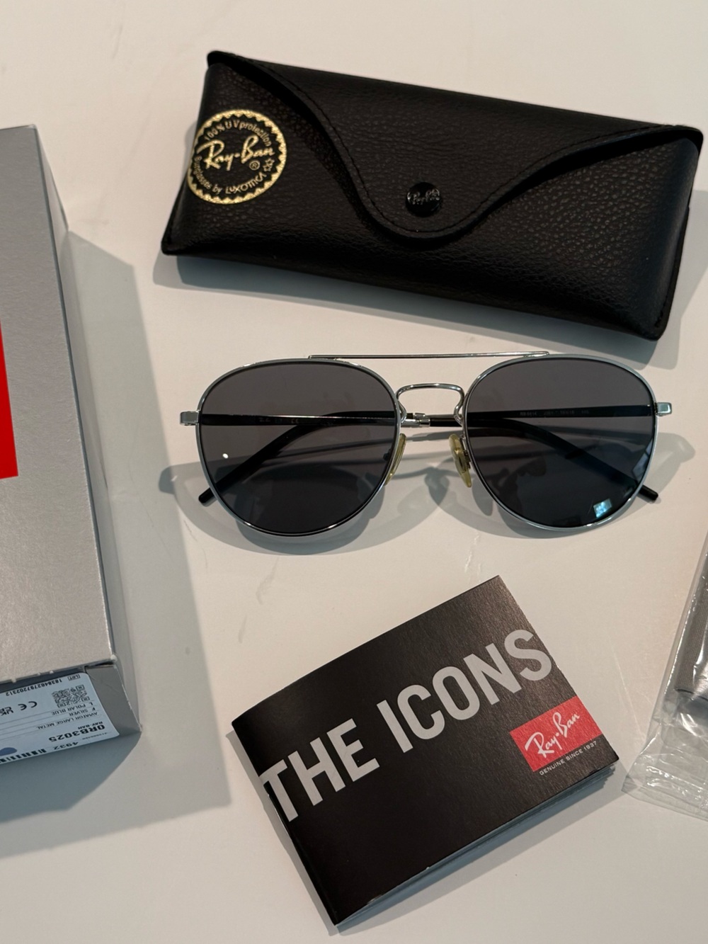 RAY-BAN  AVIATOR SUNGLASSES RB 6414